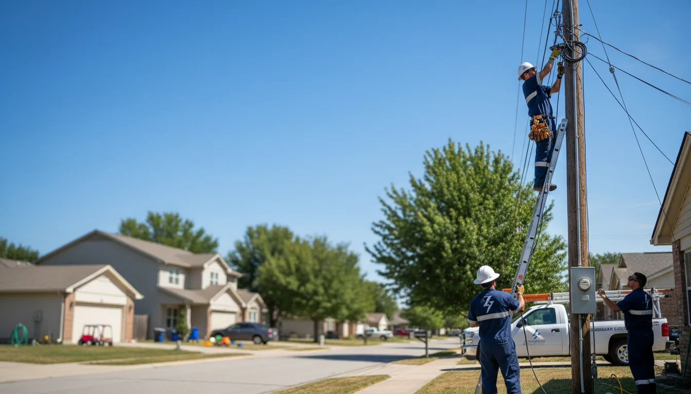 Residential electrician providing installation services in Crestview, FL